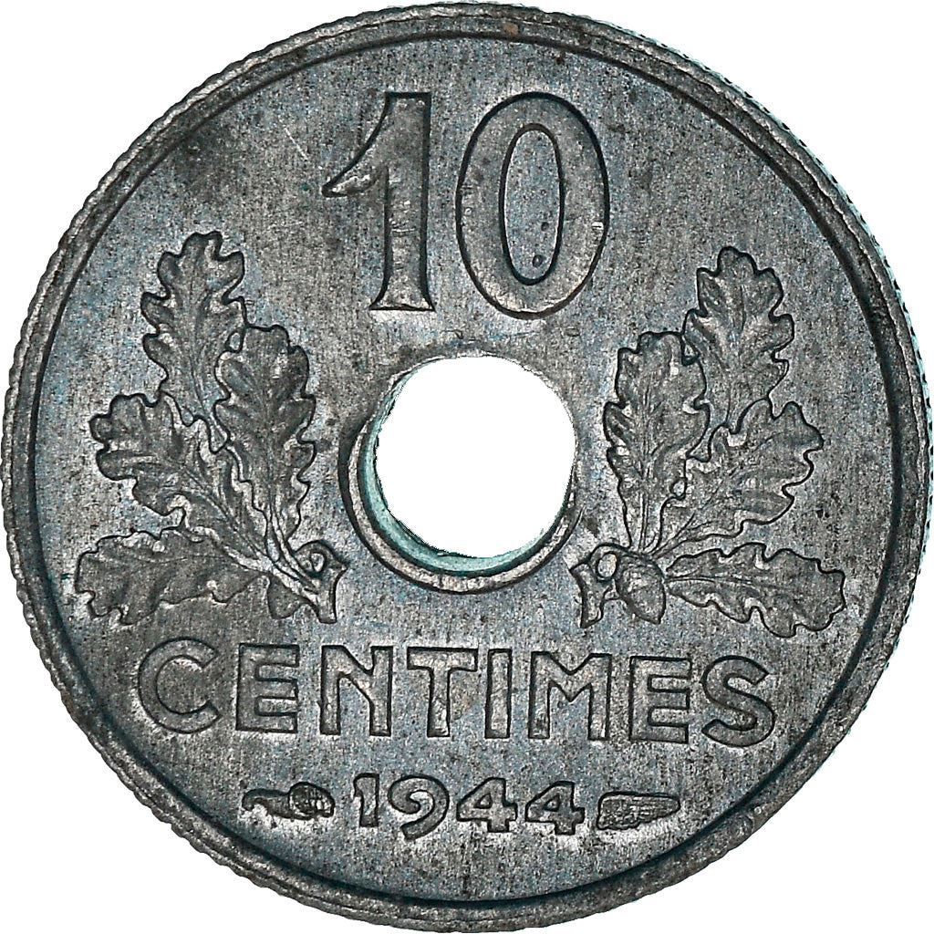 French 10 Centimes Coin | KM903 | France | 1943 - 1944