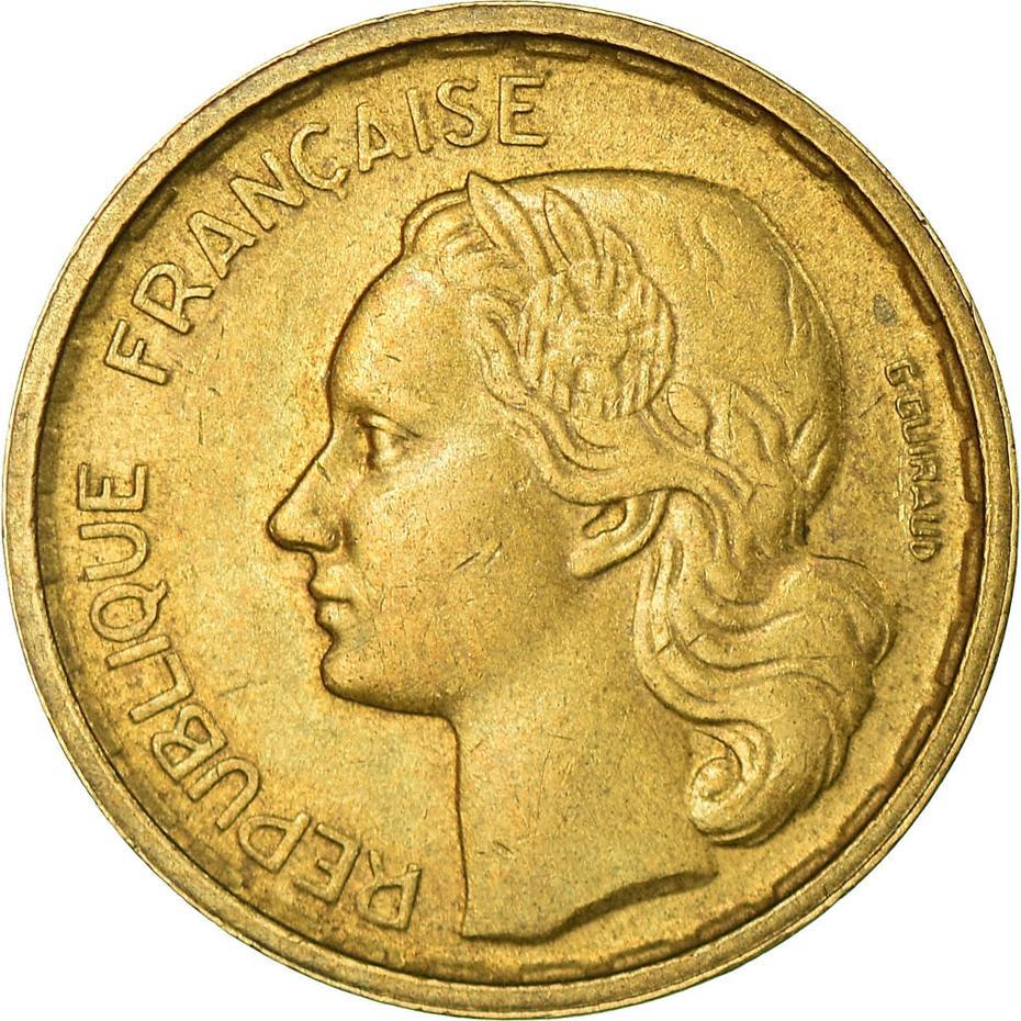 French 10 Francs Coin | KM915 | France | 1950 - 1958