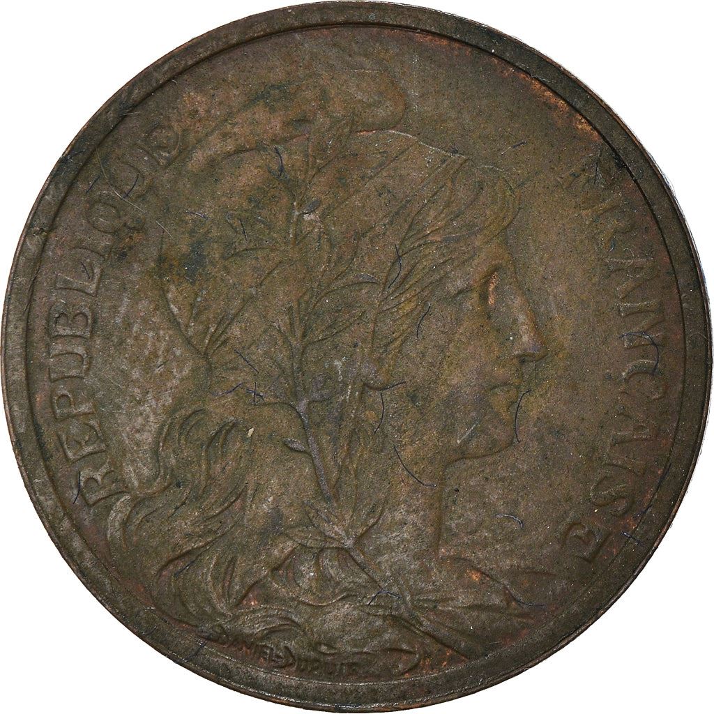 French 2 Centimes Coin | KM841 | France | 1898 - 1920