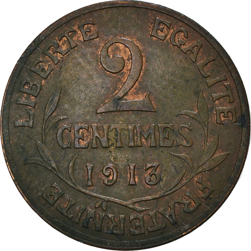 French 2 Centimes Coin | KM841 | France | 1898 - 1920