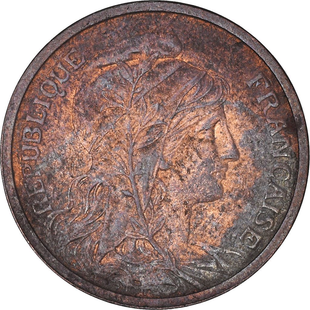 French 2 Centimes Coin | KM841 | France | 1898 - 1920