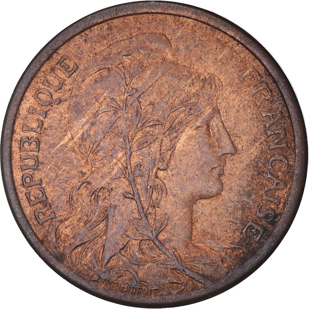 French 2 Centimes Coin | KM841 | France | 1898 - 1920