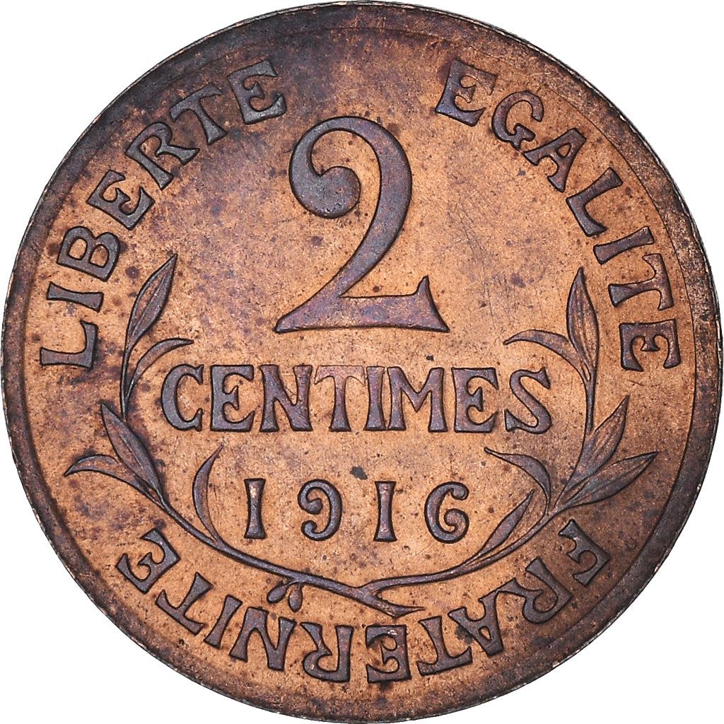 French 2 Centimes Coin | KM841 | France | 1898 - 1920