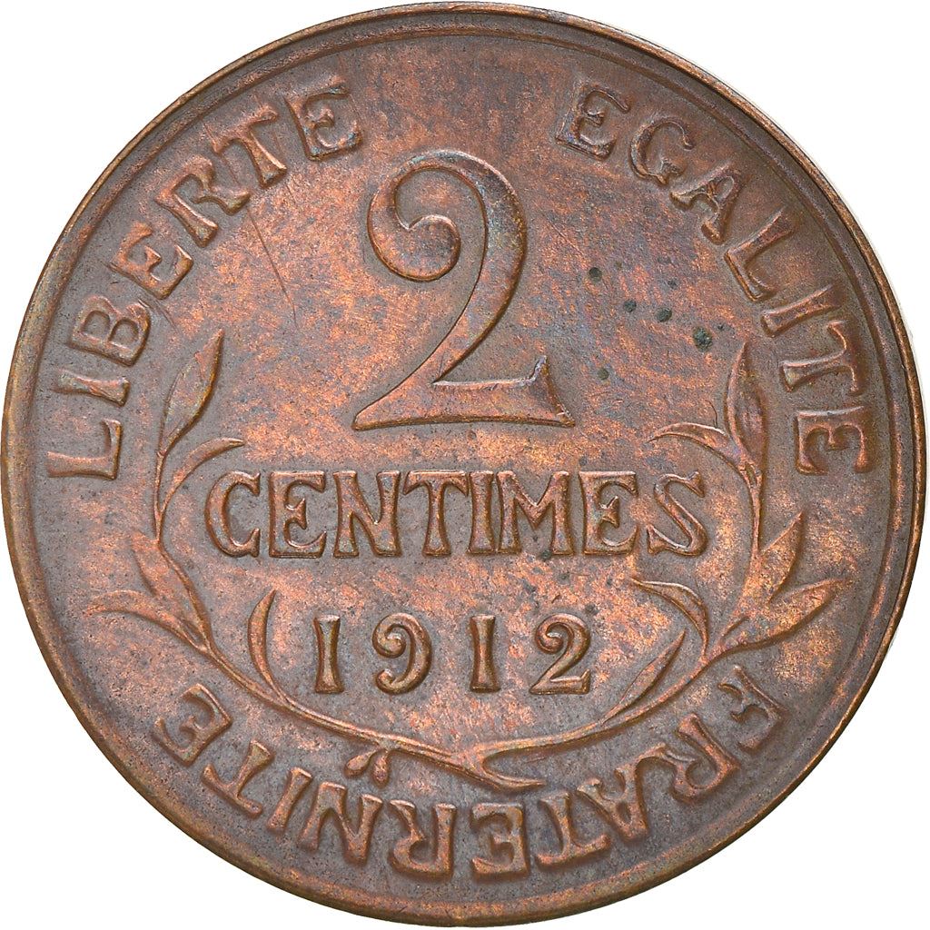 French 2 Centimes Coin | KM841 | France | 1898 - 1920