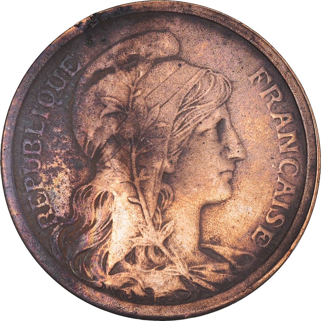 French 2 Centimes Coin | KM841 | France | 1898 - 1920