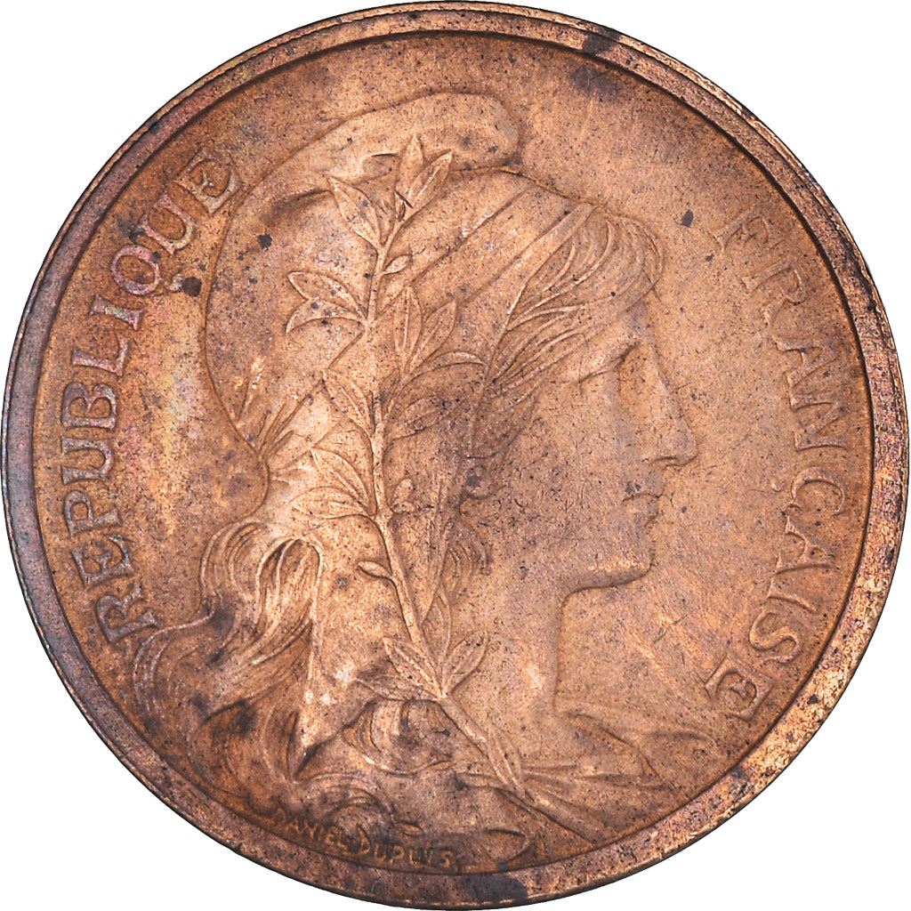 French 2 Centimes Coin | KM841 | France | 1898 - 1920