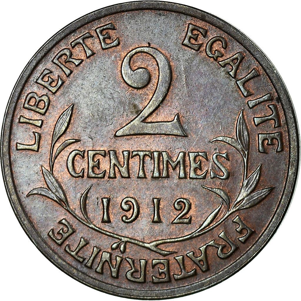 French 2 Centimes Coin | KM841 | France | 1898 - 1920