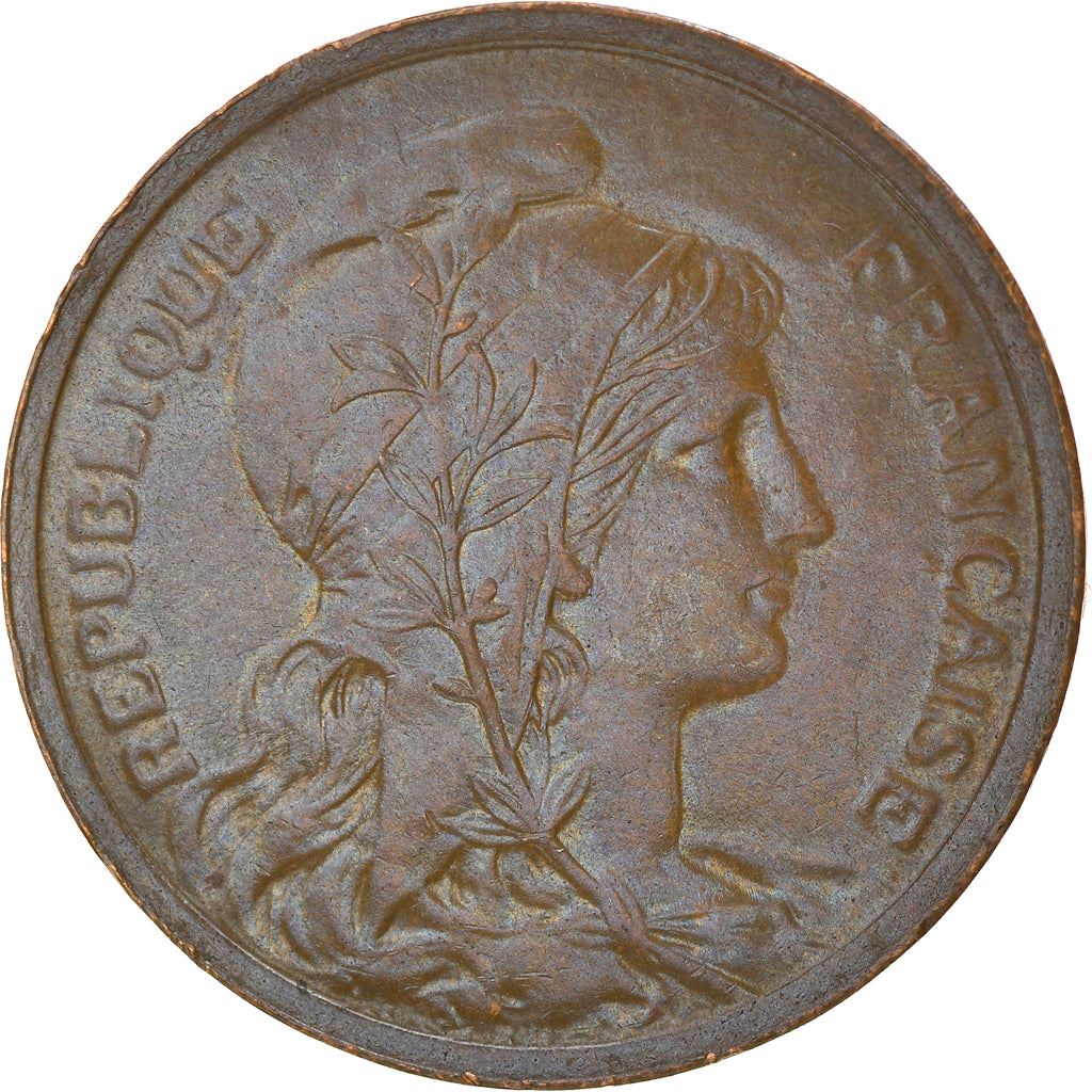 French 2 Centimes Coin | KM841 | France | 1898 - 1920