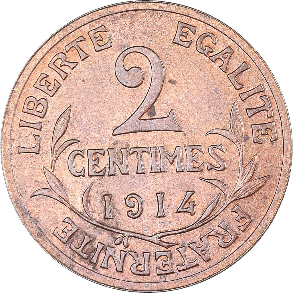 French 2 Centimes Coin | KM841 | France | 1898 - 1920