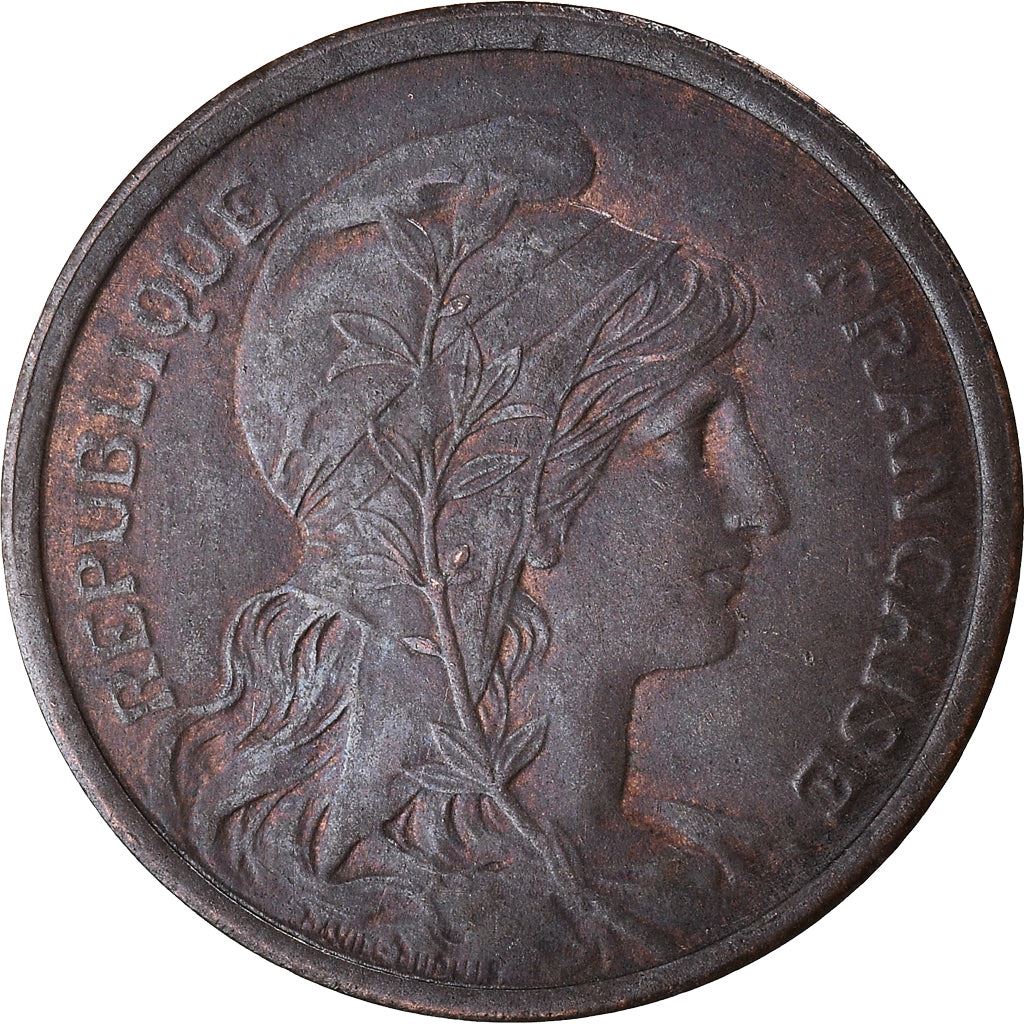 French 2 Centimes Coin | KM841 | France | 1898 - 1920