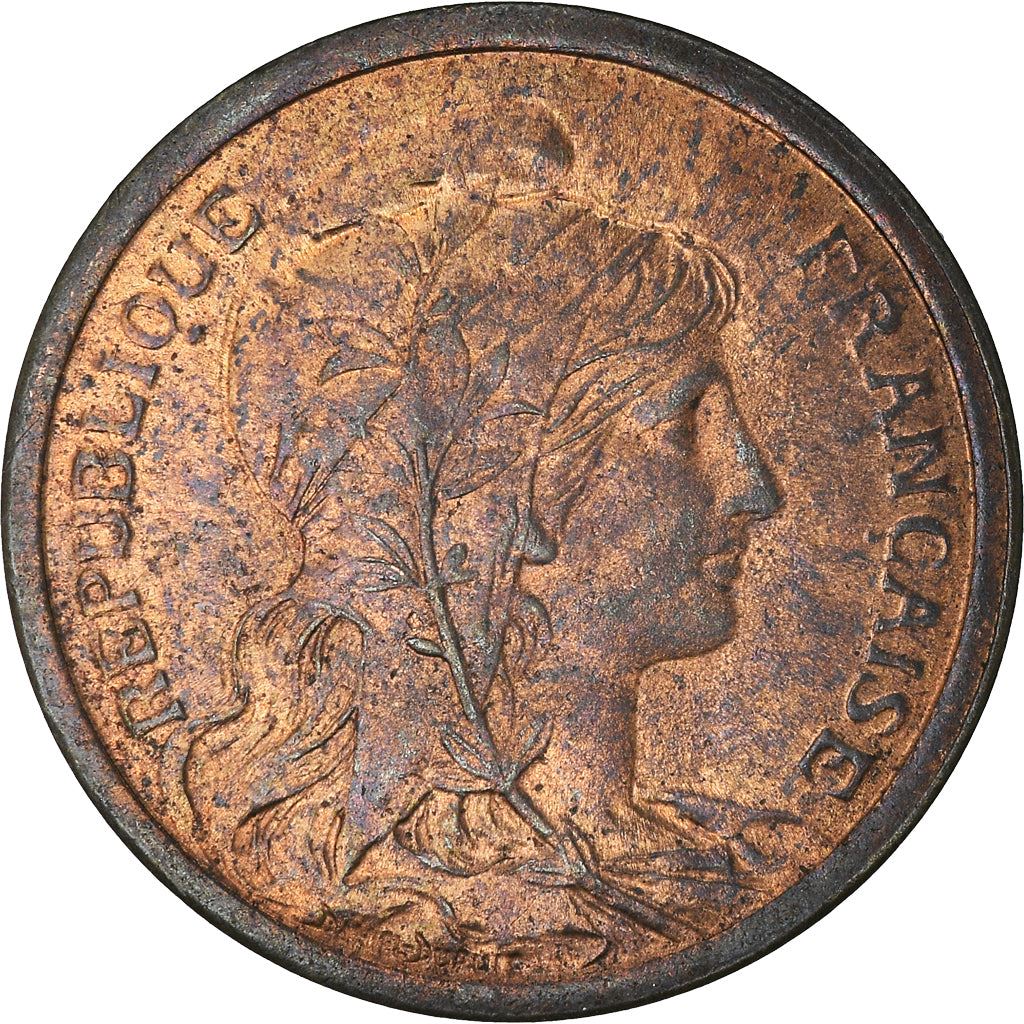 French 2 Centimes Coin | KM841 | France | 1898 - 1920