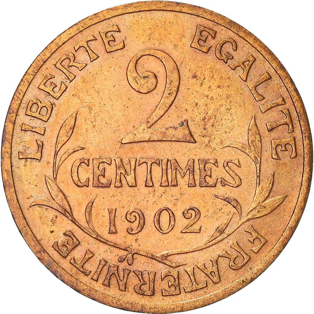 French 2 Centimes Coin | KM841 | France | 1898 - 1920