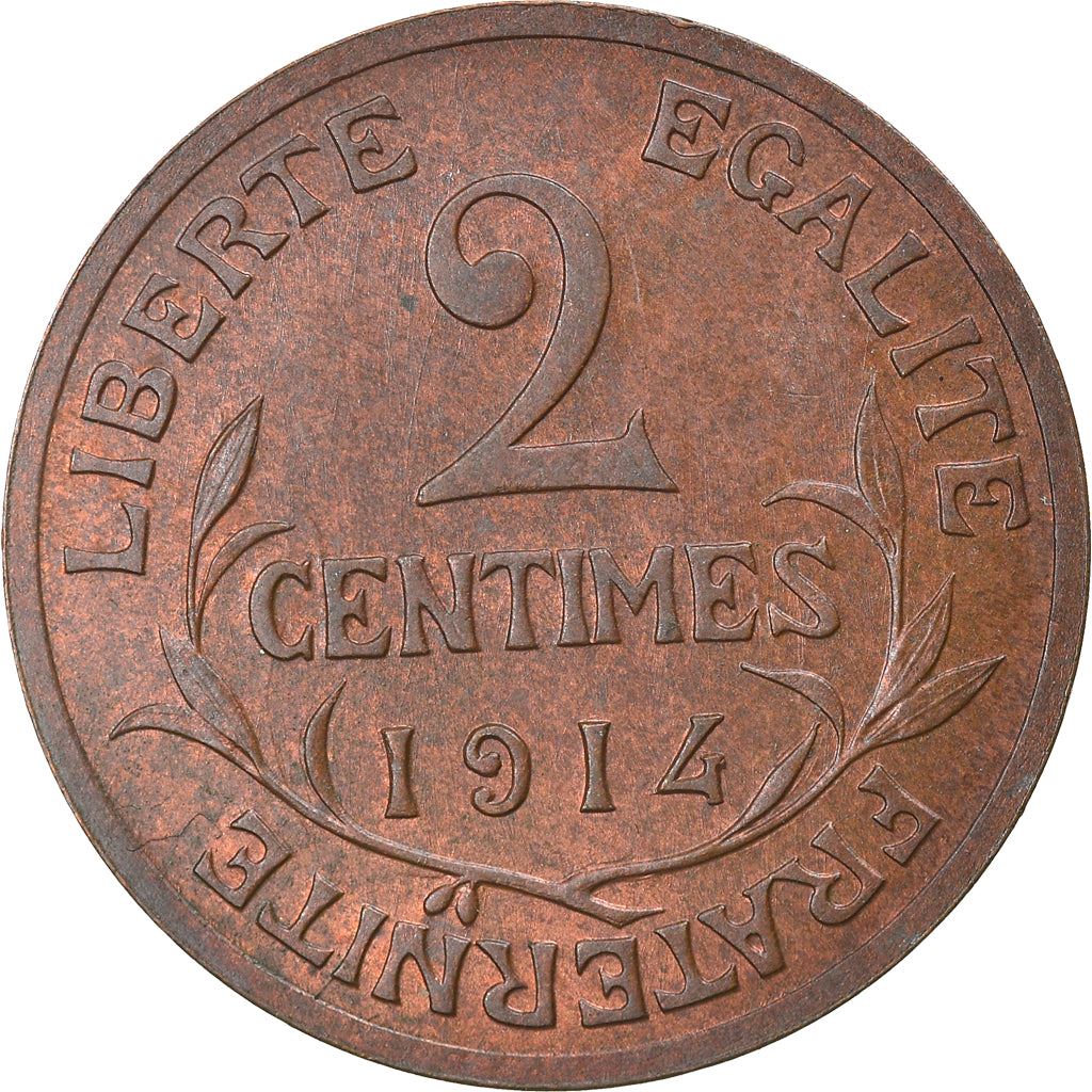 French 2 Centimes Coin | KM841 | France | 1898 - 1920