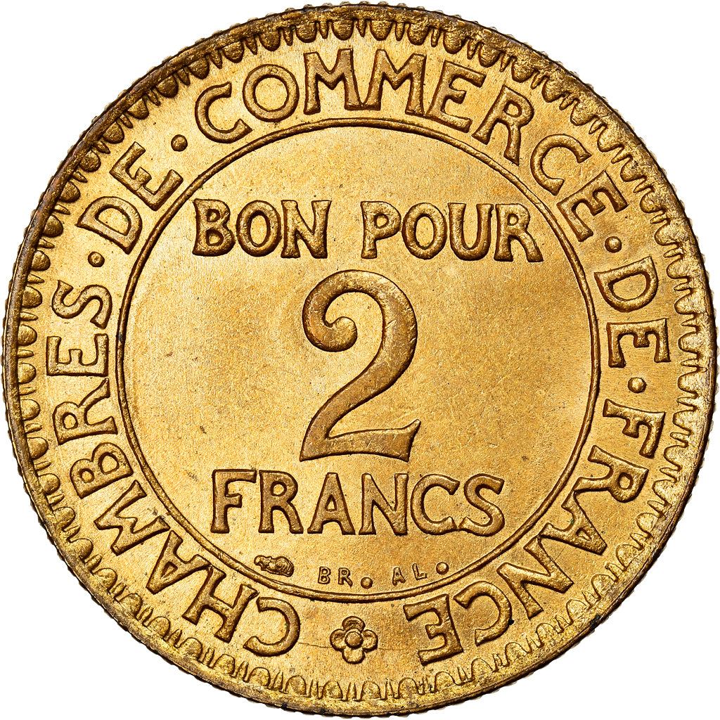 French 2 Francs Coin | Chambers of Commerce | KM877 | France | 1920 - 1927