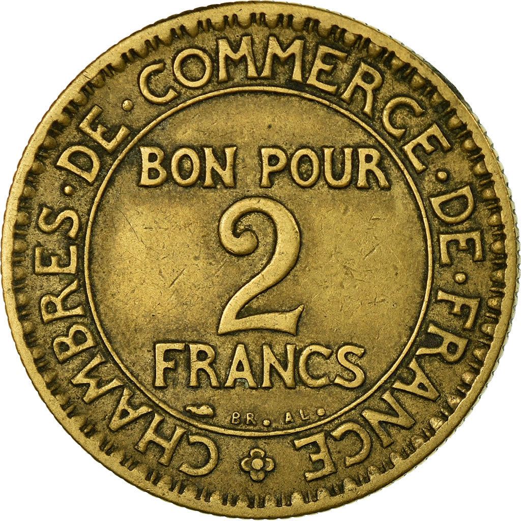 French 2 Francs Coin | Chambers of Commerce | KM877 | France | 1920 - 1927