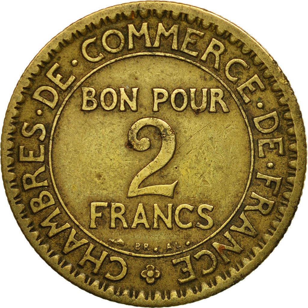 French 2 Francs Coin | Chambers of Commerce | KM877 | France | 1920 - 1927