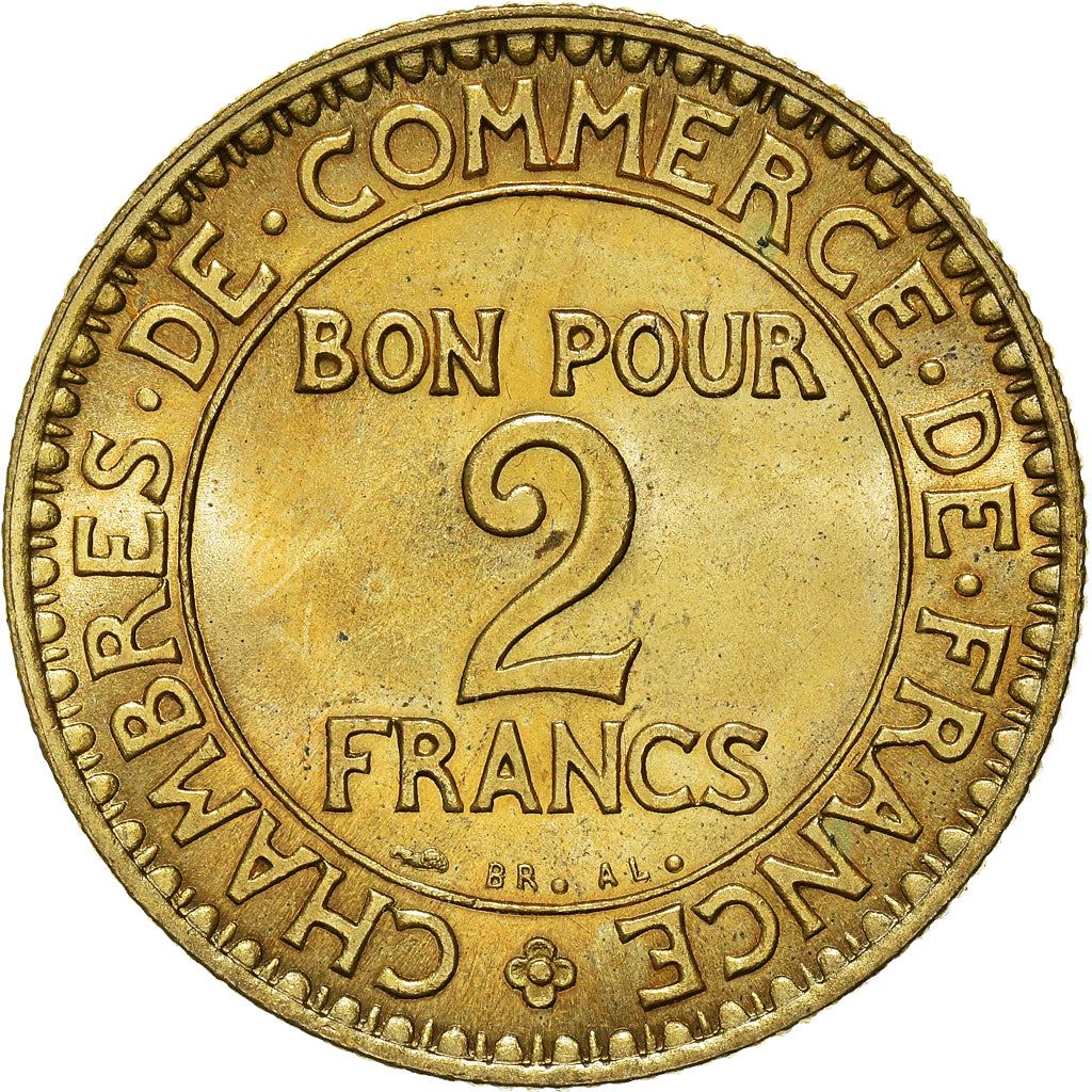 French 2 Francs Coin | Chambers of Commerce | KM877 | France | 1920 - 1927