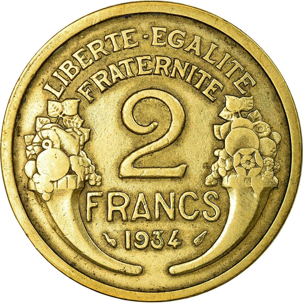 French 2 Francs Coin | KM886 | France | 1931 - 1941