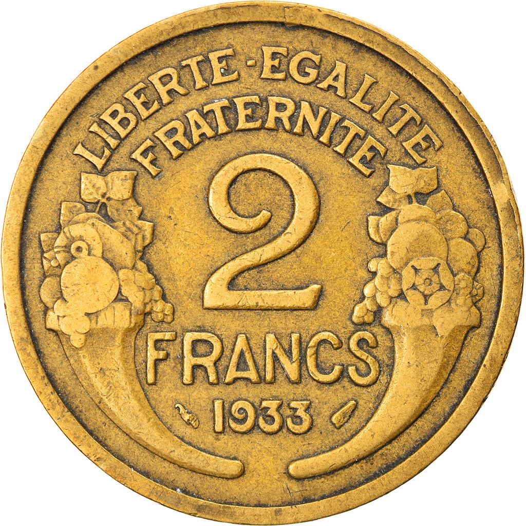 French 2 Francs Coin | KM886 | France | 1931 - 1941