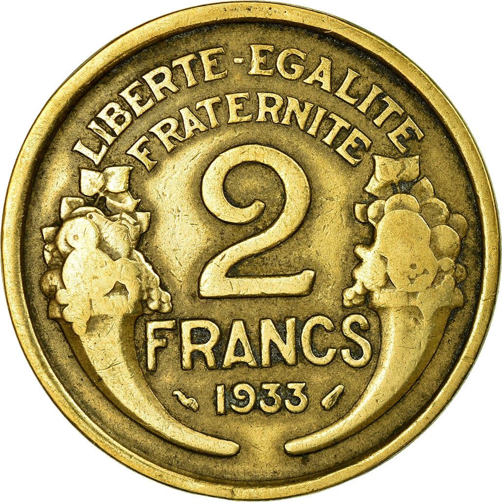 French 2 Francs Coin | KM886 | France | 1931 - 1941