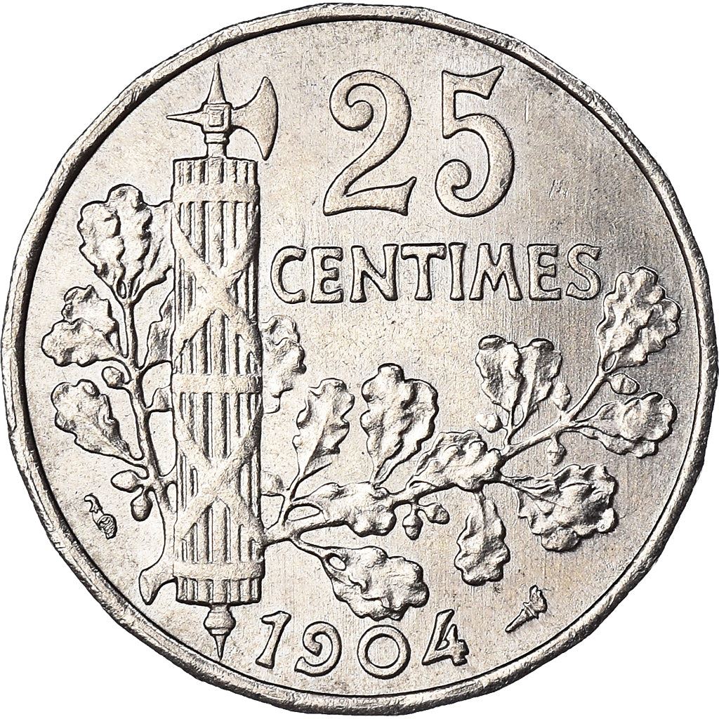 French 25 Centimes Coin | KM856 | France | 1904 - 1908