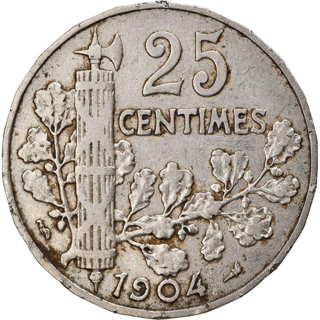 French 25 Centimes Coin | KM856 | France | 1904 - 1908