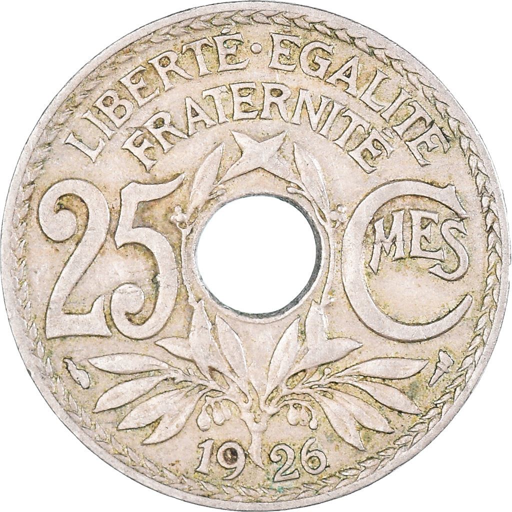 French 25 Centimes Coin | KM867a | France | 1917 - 1937