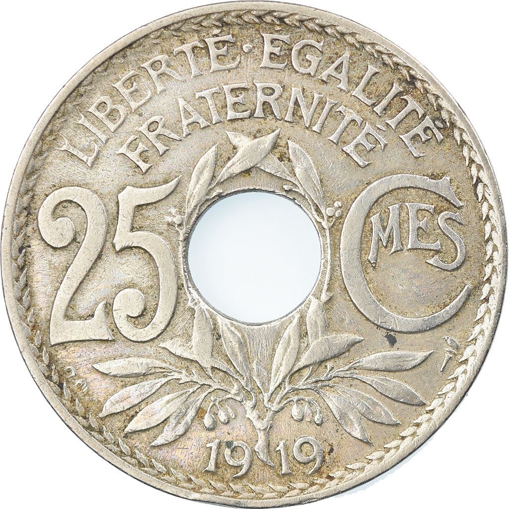 French 25 Centimes Coin | KM867a | France | 1917 - 1937