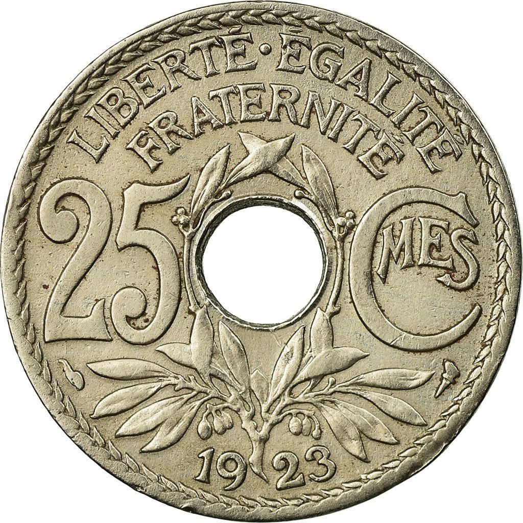 French 25 Centimes Coin | KM867a | France | 1917 - 1937