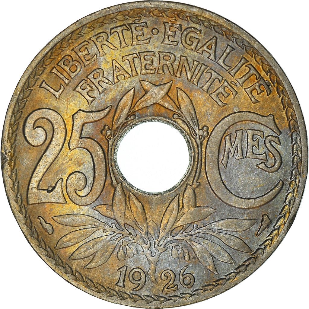 French 25 Centimes Coin | KM867a | France | 1917 - 1937