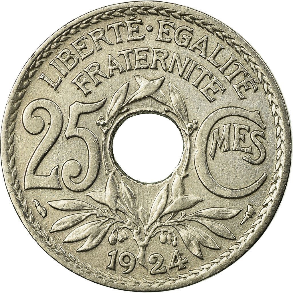 French 25 Centimes Coin | KM867a | France | 1917 - 1937