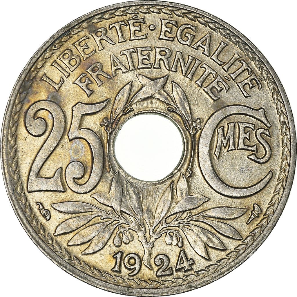 French 25 Centimes Coin | KM867a | France | 1917 - 1937