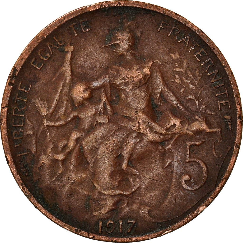 French 5 Centimes Coin | KM842 | France | 1897 - 1921