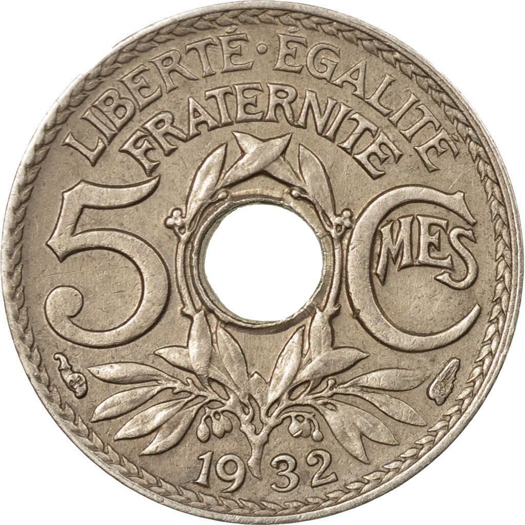 French 5 Centimes Coin | KM875 | France | 1920 - 1938