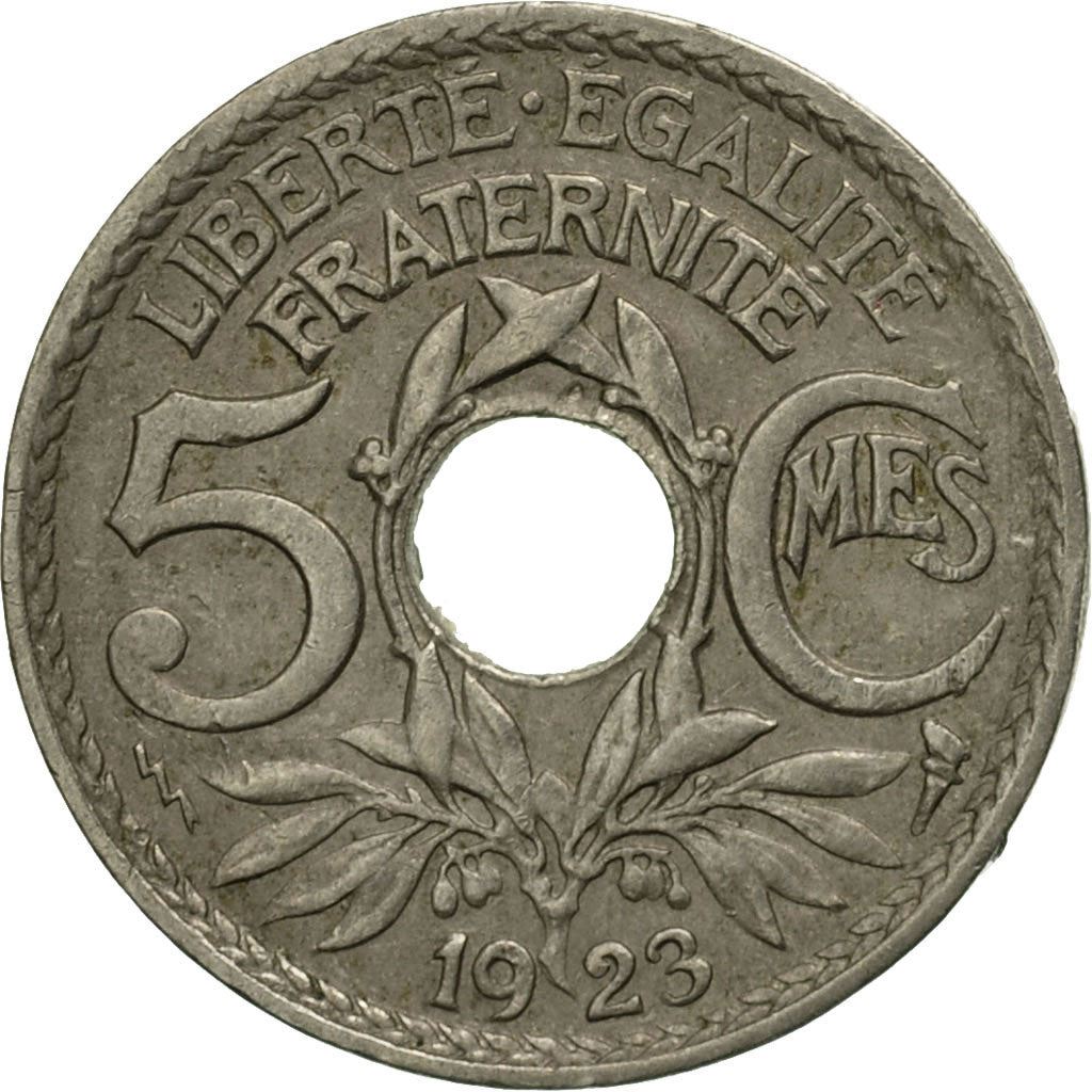 French 5 Centimes Coin | KM875 | France | 1920 - 1938