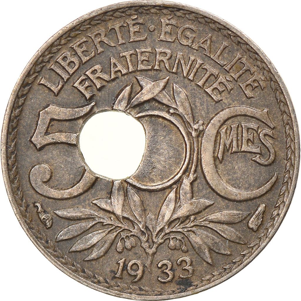 French 5 Centimes Coin | KM875 | France | 1920 - 1938