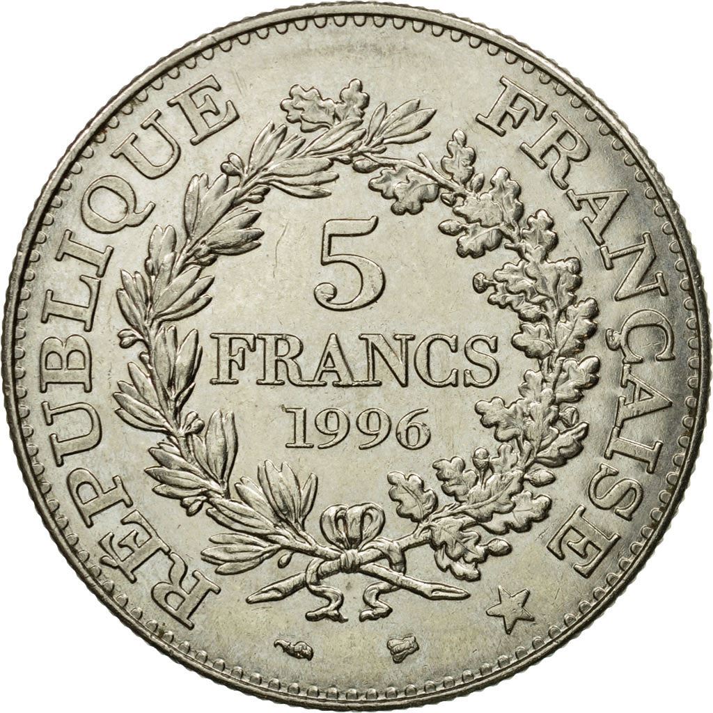 French 5 Francs Coin | Hercule de Dupre | KM1155 | France | 1996