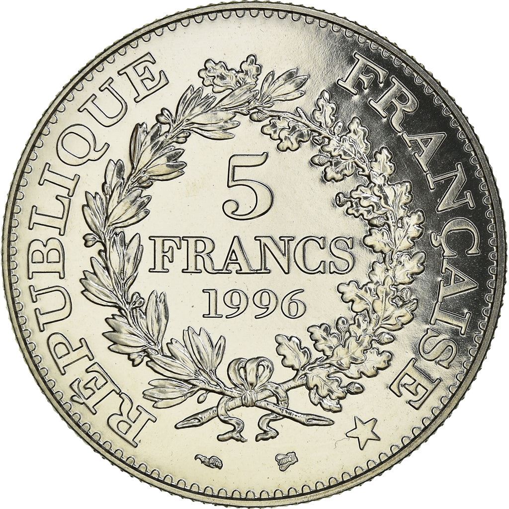 French 5 Francs Coin | Hercule de Dupre | KM1155 | France | 1996