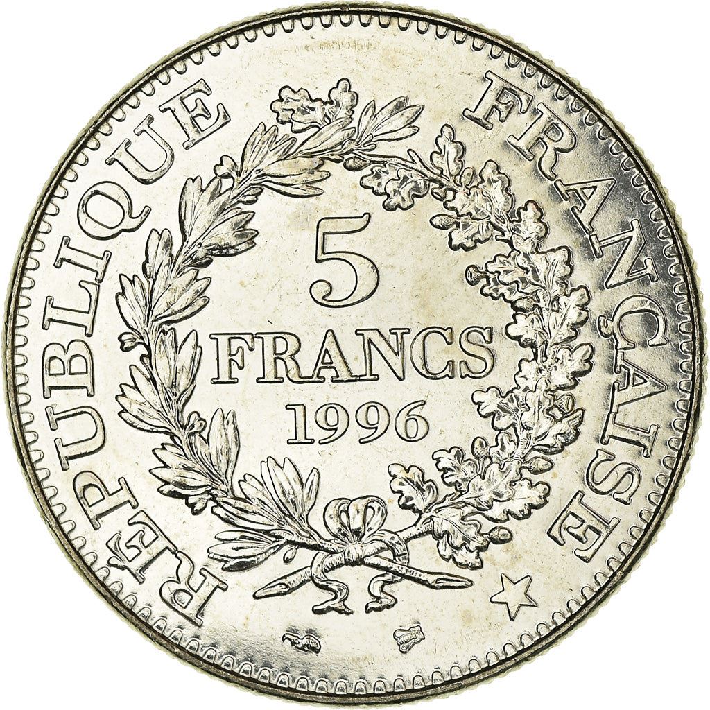 French 5 Francs Coin | Hercule de Dupre | KM1155 | France | 1996