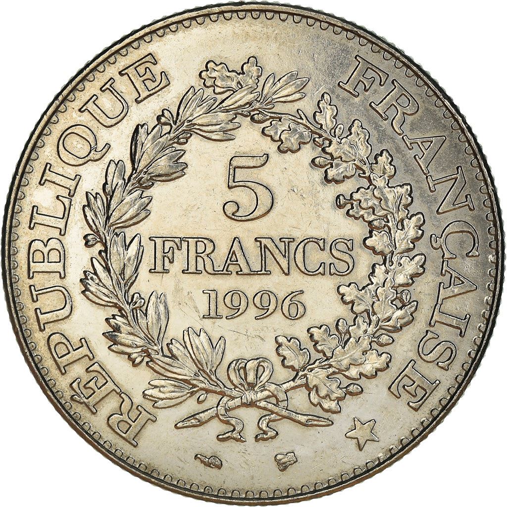 French 5 Francs Coin | Hercule de Dupre | KM1155 | France | 1996