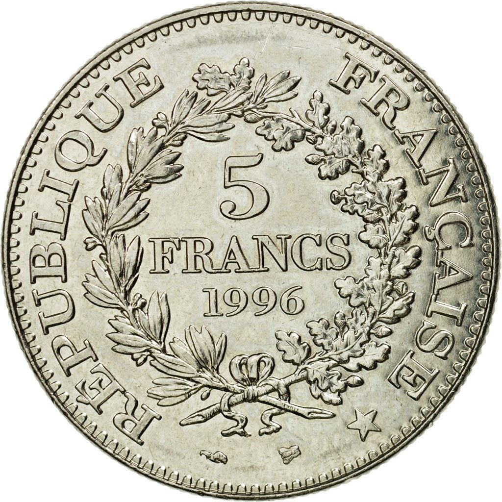 French 5 Francs Coin | Hercule de Dupre | KM1155 | France | 1996