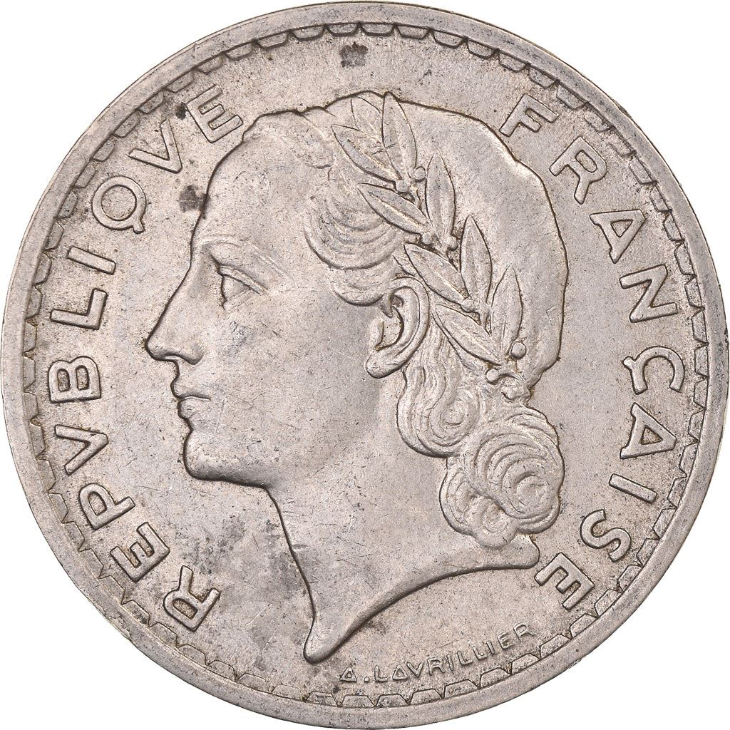 French 5 Francs Coin | KM888 | France | 1933 - 1939