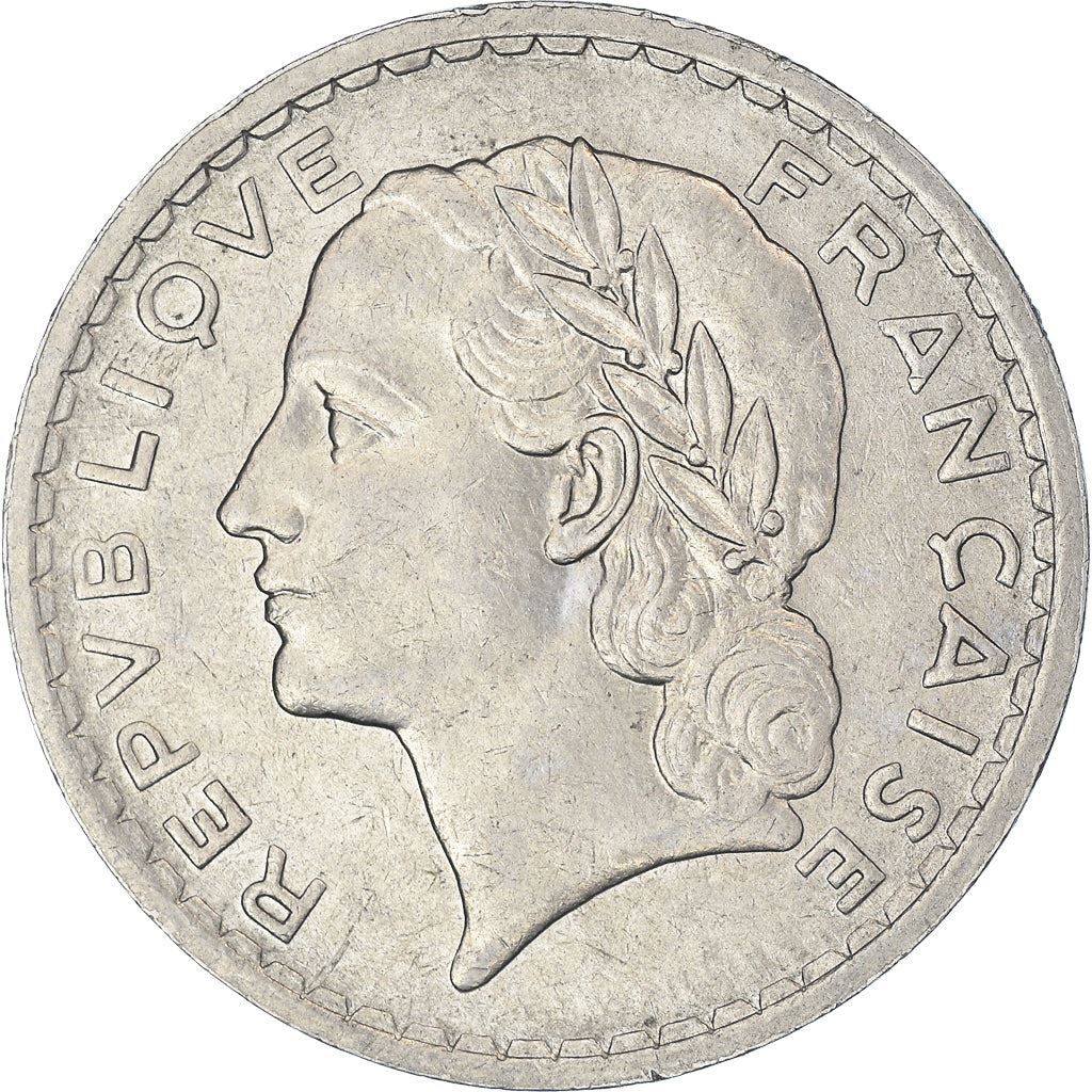 French 5 Francs Coin | KM888 | France | 1933 - 1939