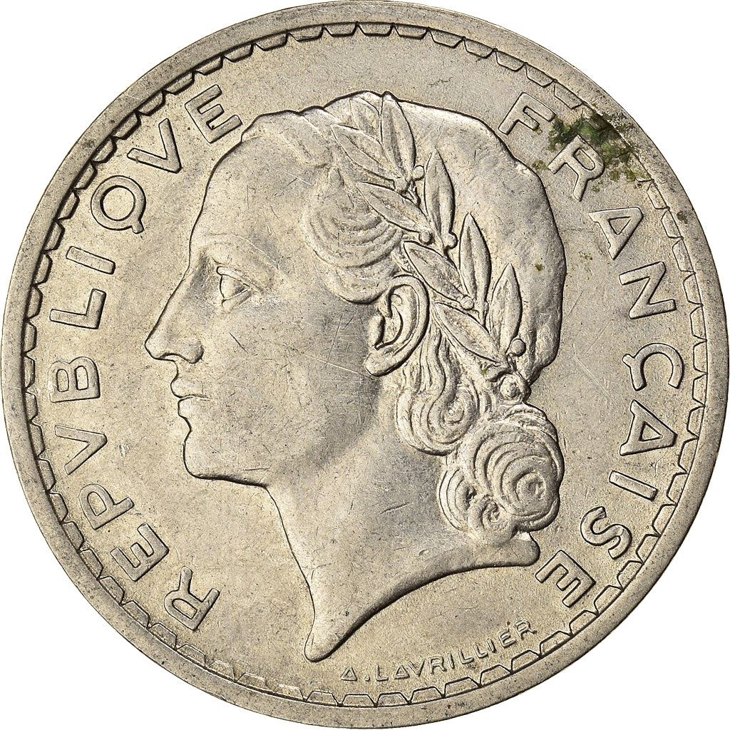 French 5 Francs Coin | KM888 | France | 1933 - 1939