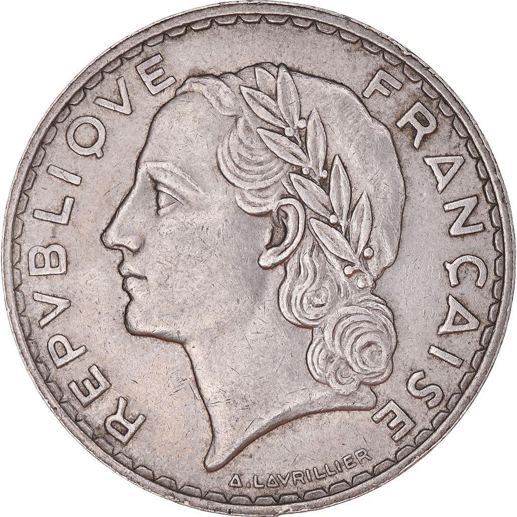 French 5 Francs Coin | KM888 | France | 1933 - 1939