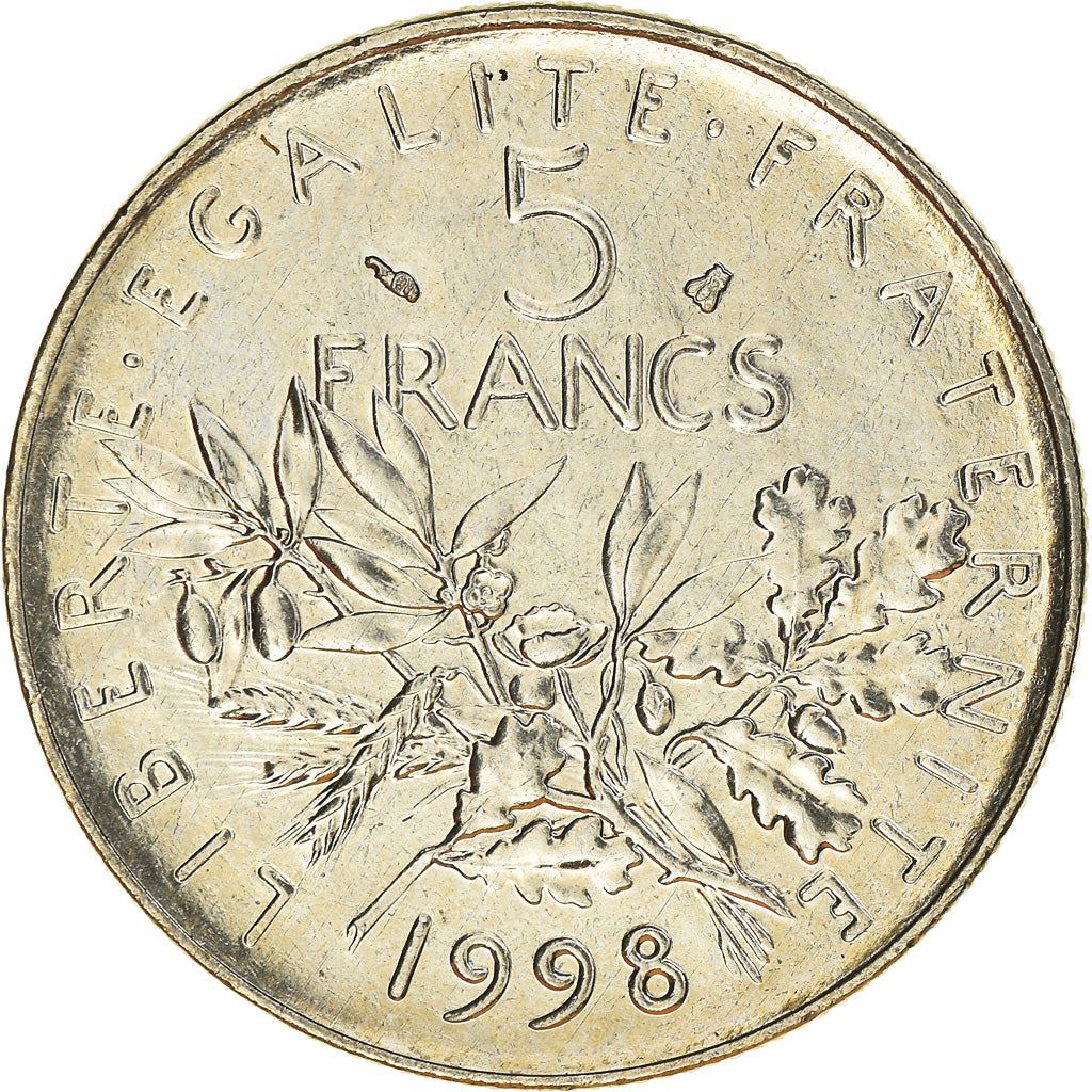 French 5 Francs Coin | signature O. Roty | KM926a.1 | France | 1969 - 2001