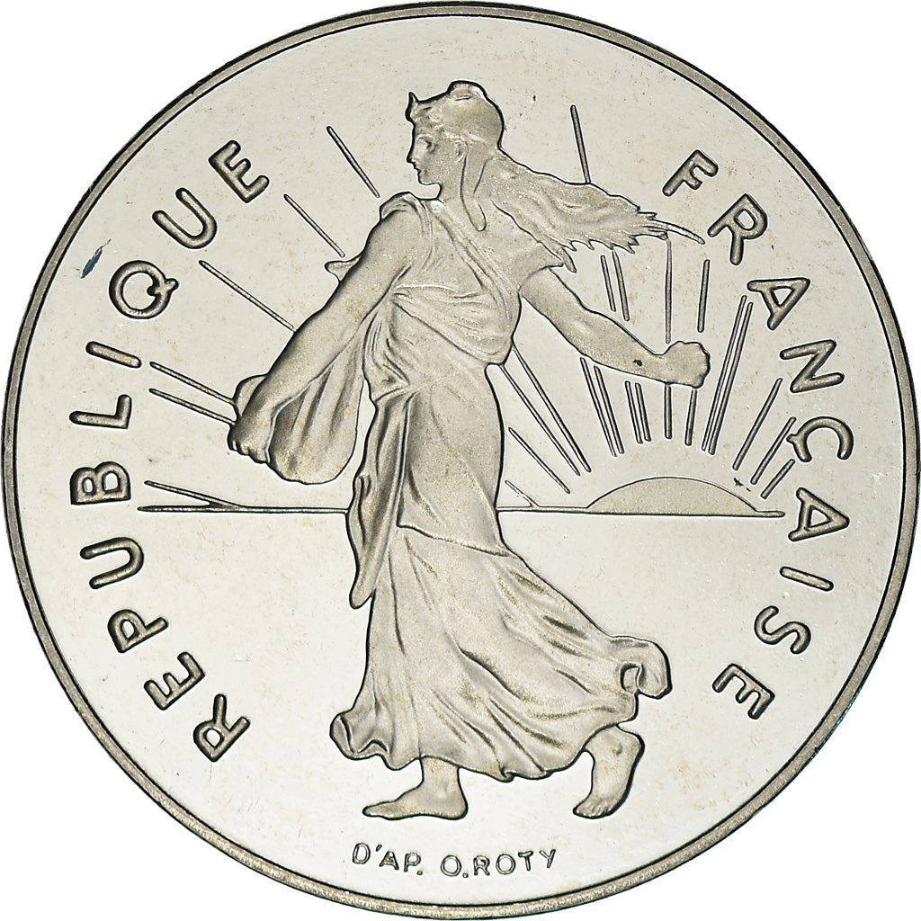 French 5 Francs Coin | signature O. Roty | KM926a.1 | France | 1969 - 2001