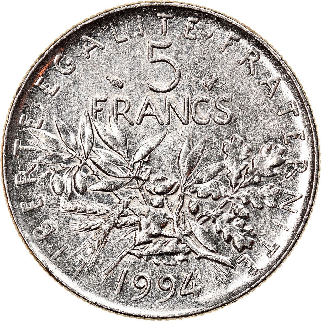 French 5 Francs Coin | signature O. Roty | KM926a.1 | France | 1969 - 2001