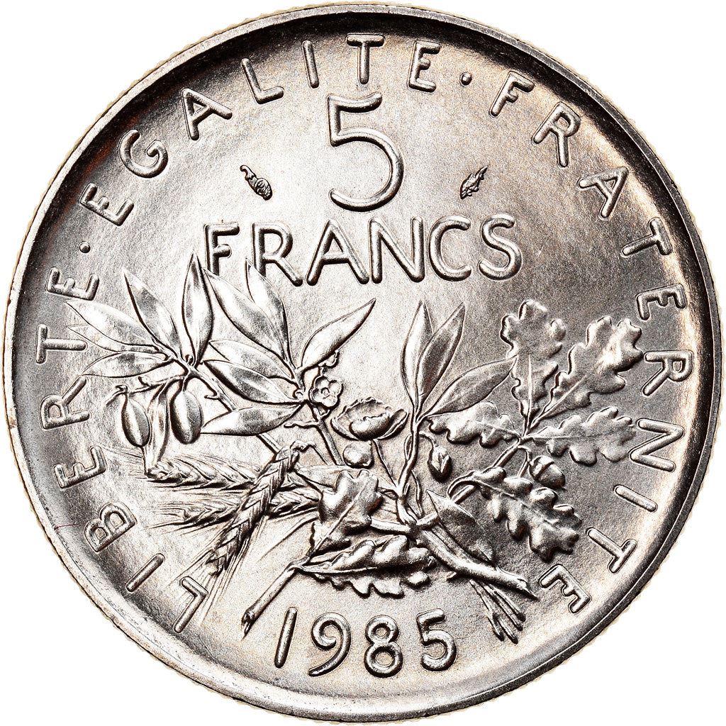 French 5 Francs Coin | signature O. Roty | KM926a.1 | France | 1969 - 2001