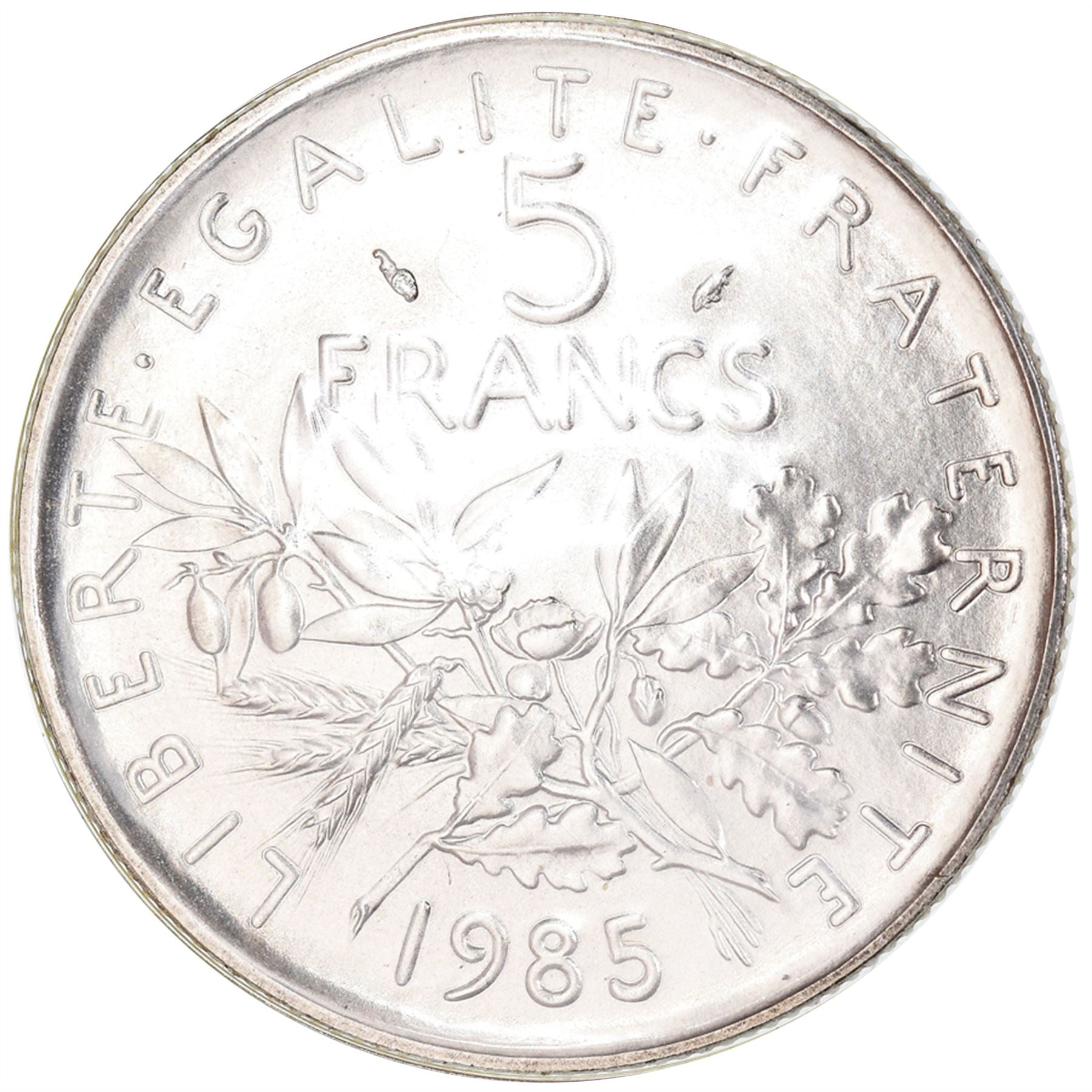 French 5 Francs Coin | signature O. Roty | KM926a.1 | France | 1969 - 2001